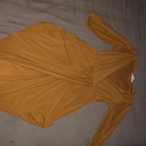 Mustard yellow dress